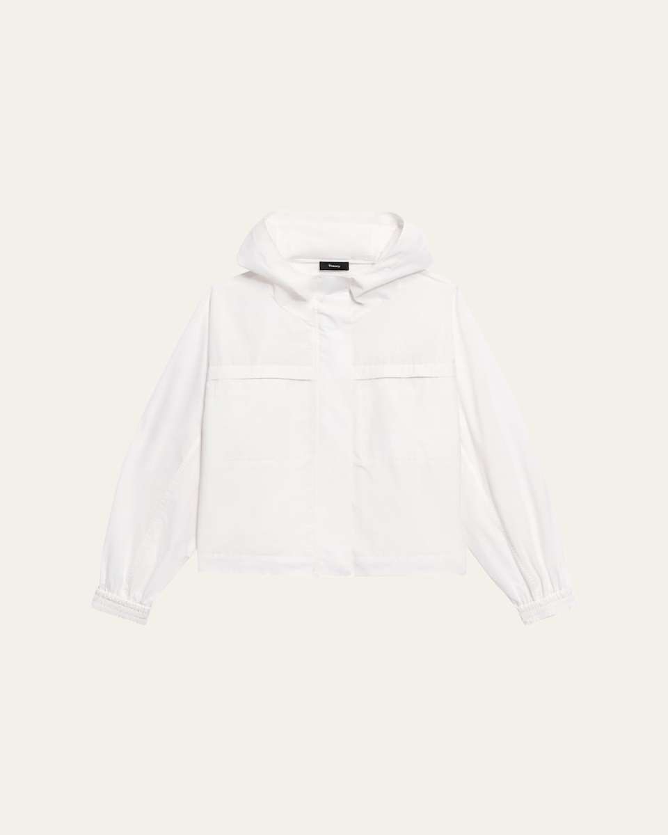 Gathered Hooded Jacket